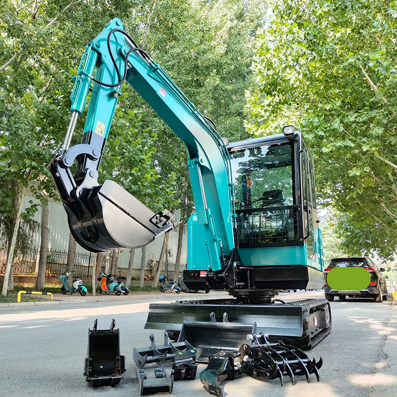 Бесплатная доставка экскаватор 3 5 тонн EPA мини-экскаватор Kubota двигатель 1 тонна 2 тонны сельскохозяйственный небольшой цена