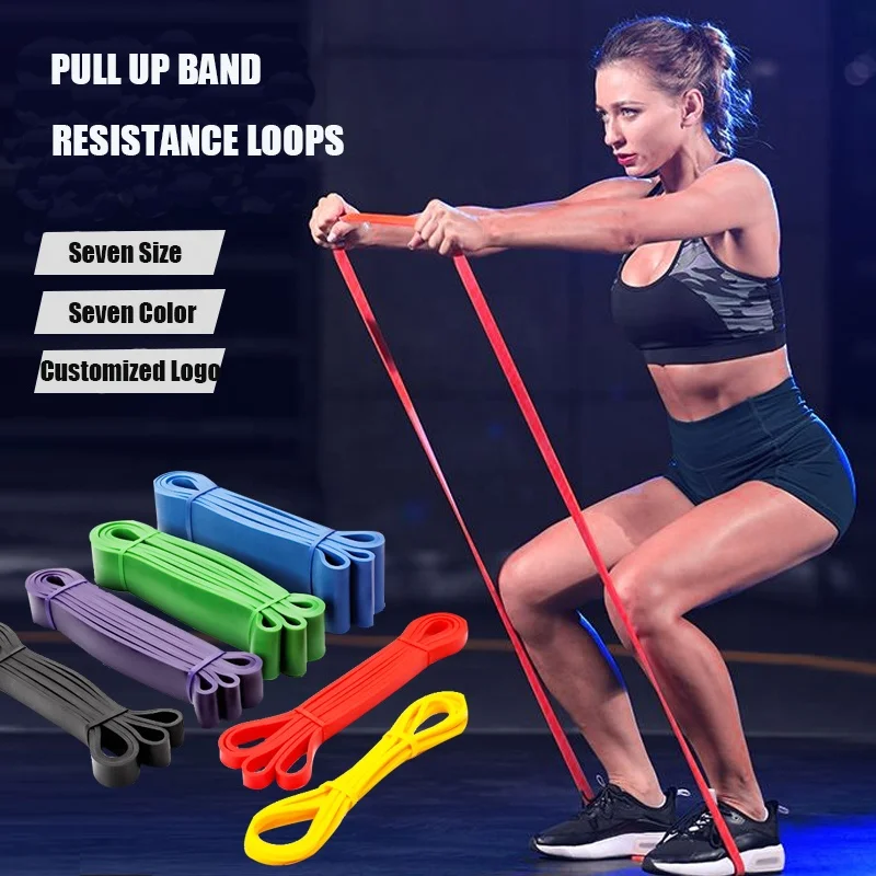 Factory Wholesales Price For New Customized Latex Home  Fitness Training Resistance Loop Band Set