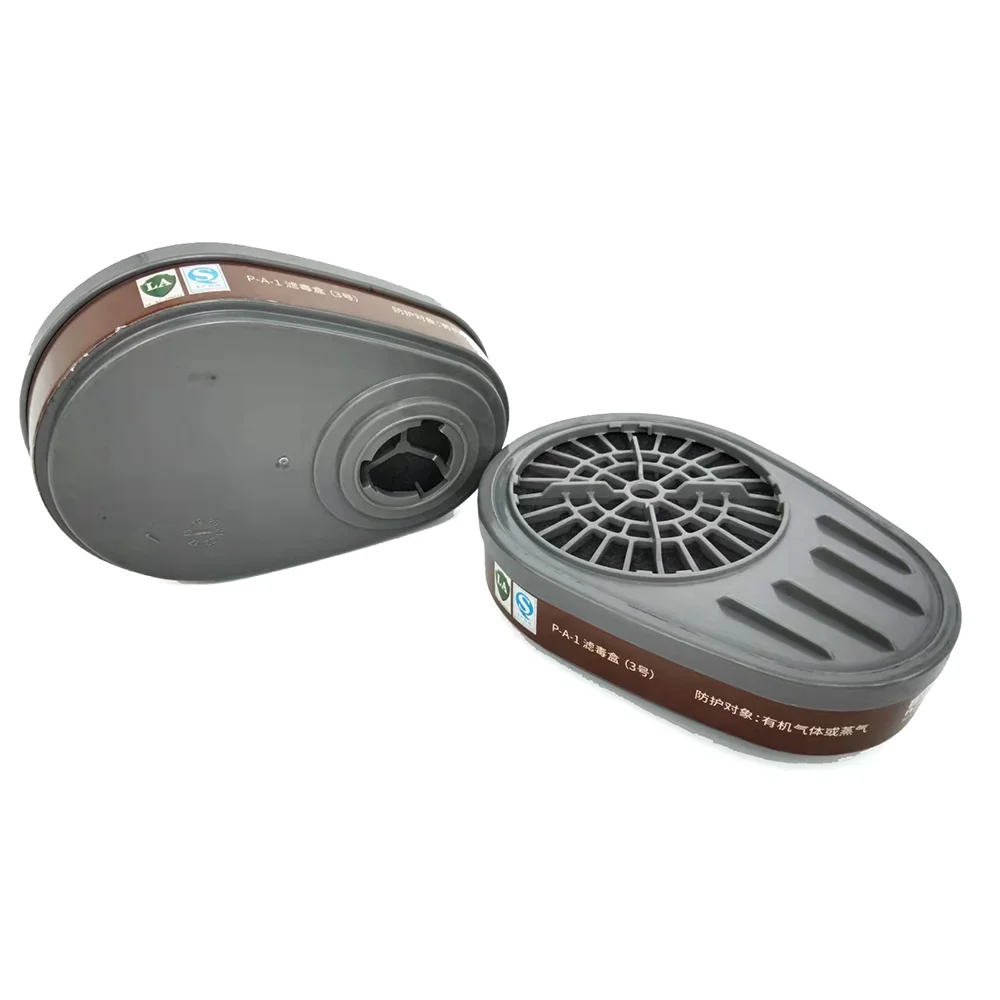 CNSTRONG OEM ODM ST-LDT3 model Chemical Gas Filter Cartridge for Organic Gas Vapor canister with bayonet full face respirator