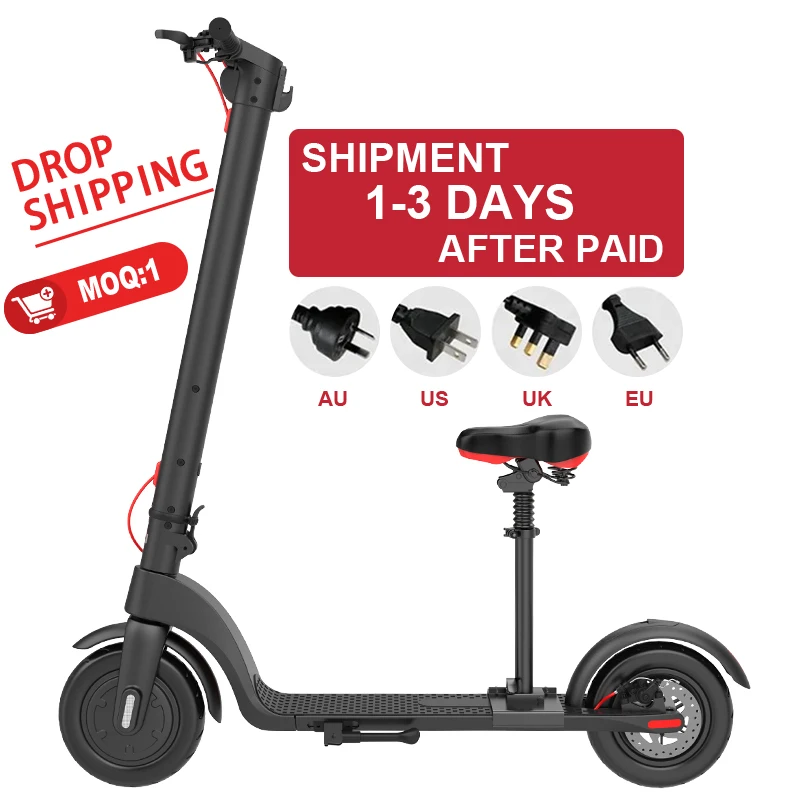 Eu US DE warehouse Hot Selling Hx X7 EScooter 350W Motor 25Km/H Max Range Foldable Adult replaceable battery Electric Scooter