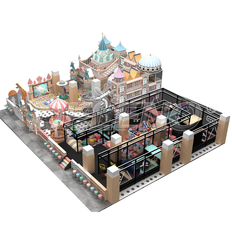 Large Size Customized Theme Playground Shopping Mall Soft Play Center Indoor Playground for Kids
