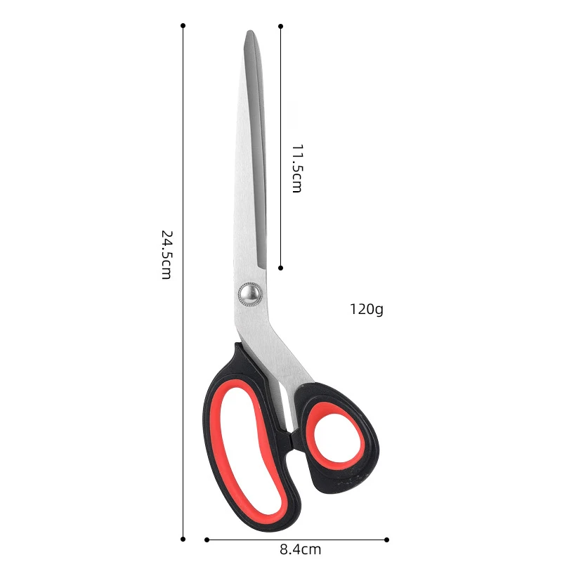 Tailored Scissors For Home Use Stainless Steel Hand Sewn Large Scissors Thickened Straight Head 10 Inch Fabric Cutting Scissors