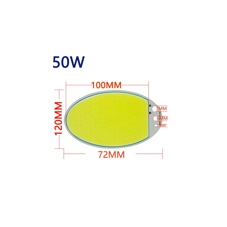 12V 50W 5000LM LED COB Chip Light Lamp Car Light Source 120X36mm 12v round cob led