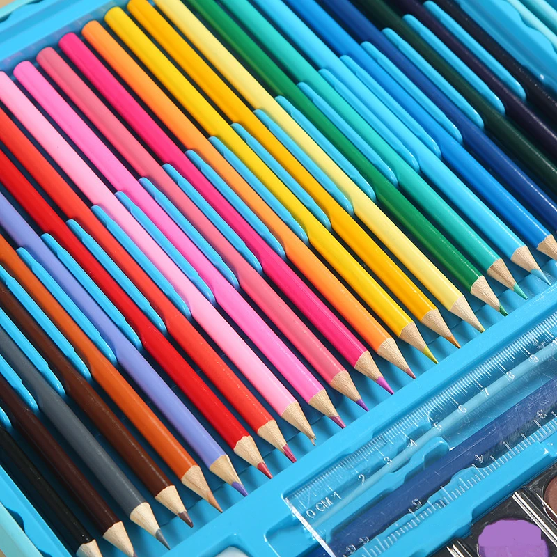 WEIBO Kids Non-toxic Art Drawing Set Toys Art Set 128pcs Drawing Professional Art Set For Kids