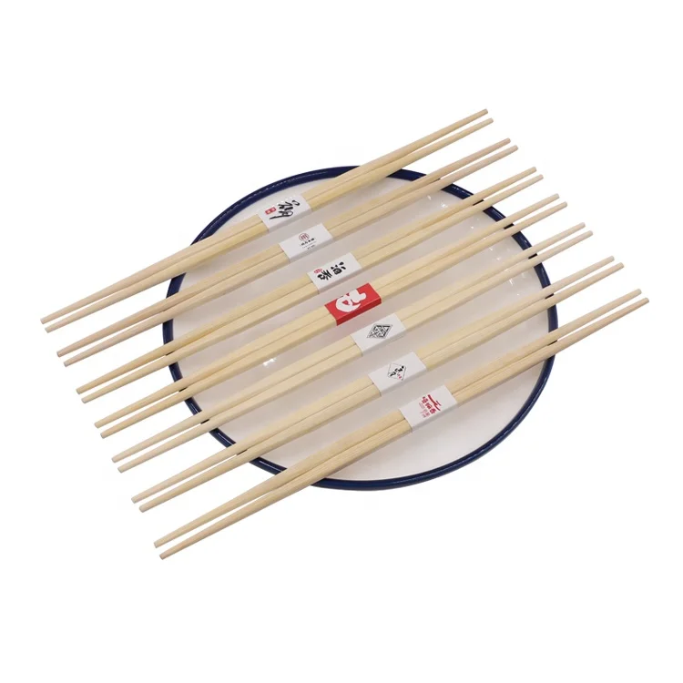 
Round Family Food Utensils Disposable Natural Bamboo Chopsticks Wholesale For Pe Packed 