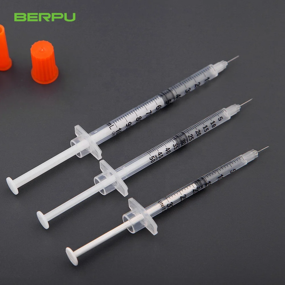 Hot Sale High Quality Sterile Disposable Insulin Syringe U-40 U-100 For Diabetic