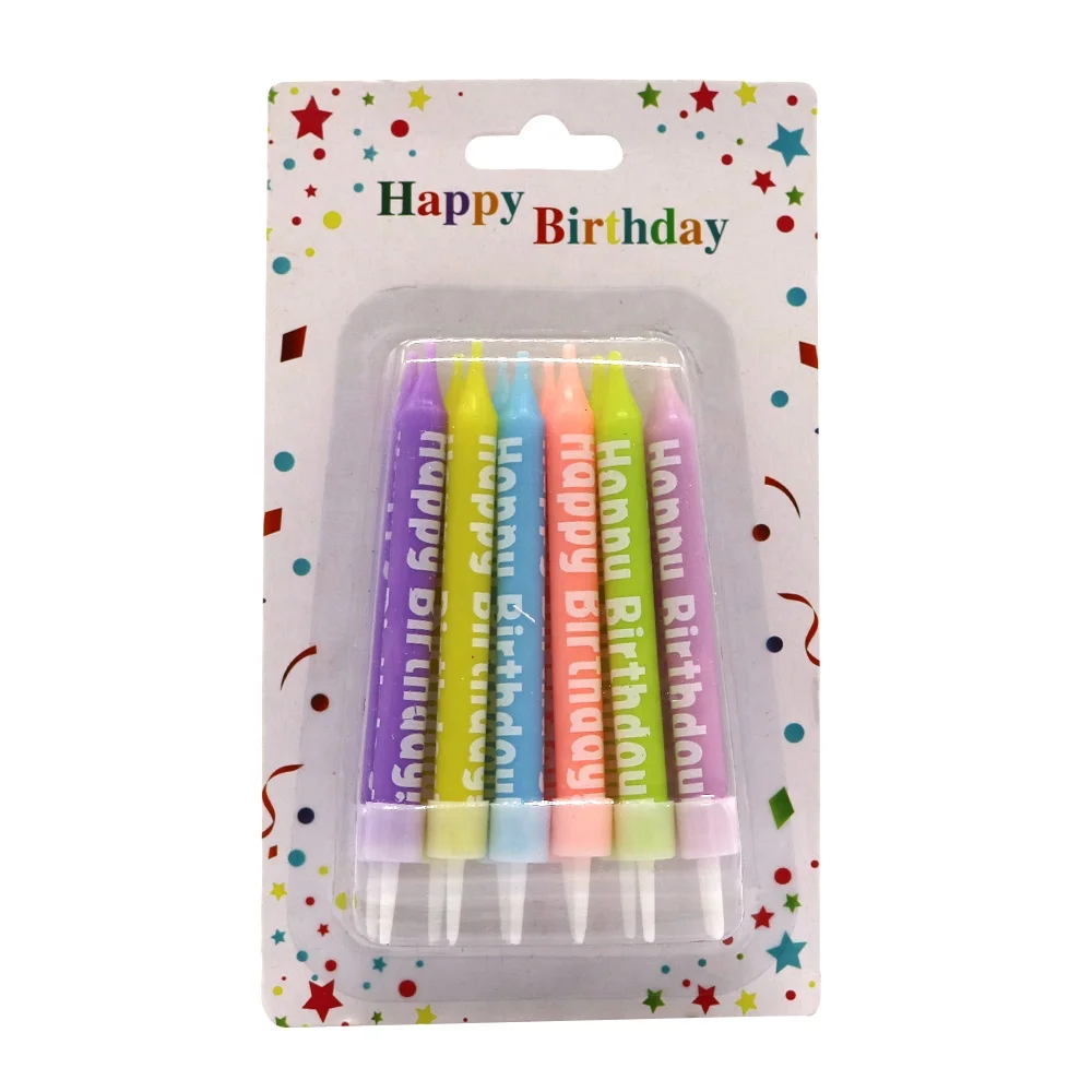 Multi-Colored  Birthday Spiral Cake Candle