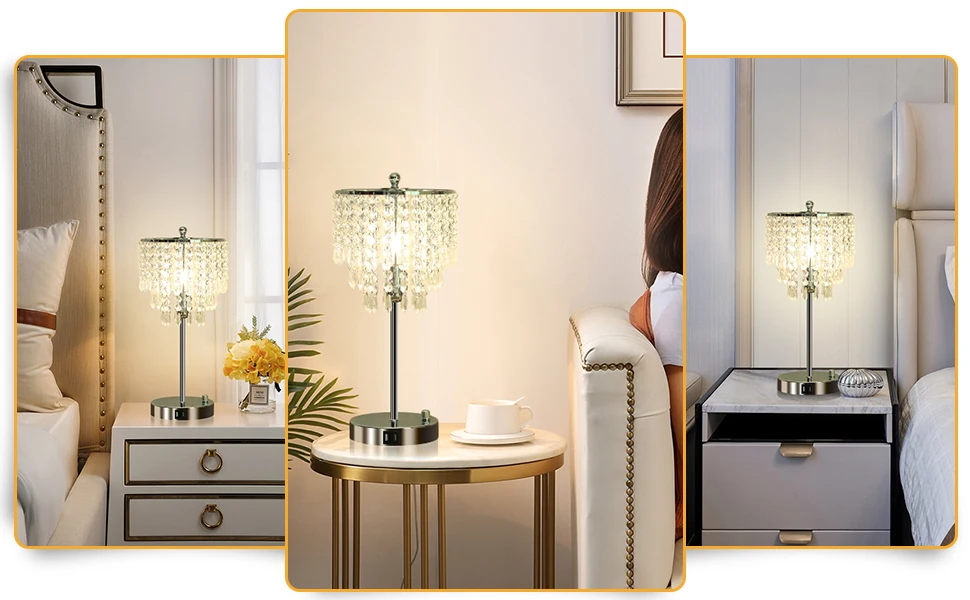  Элегантный роскошный хрустальный настольный светильник для домашнего декора отеля декоративный прикроватный с двумя