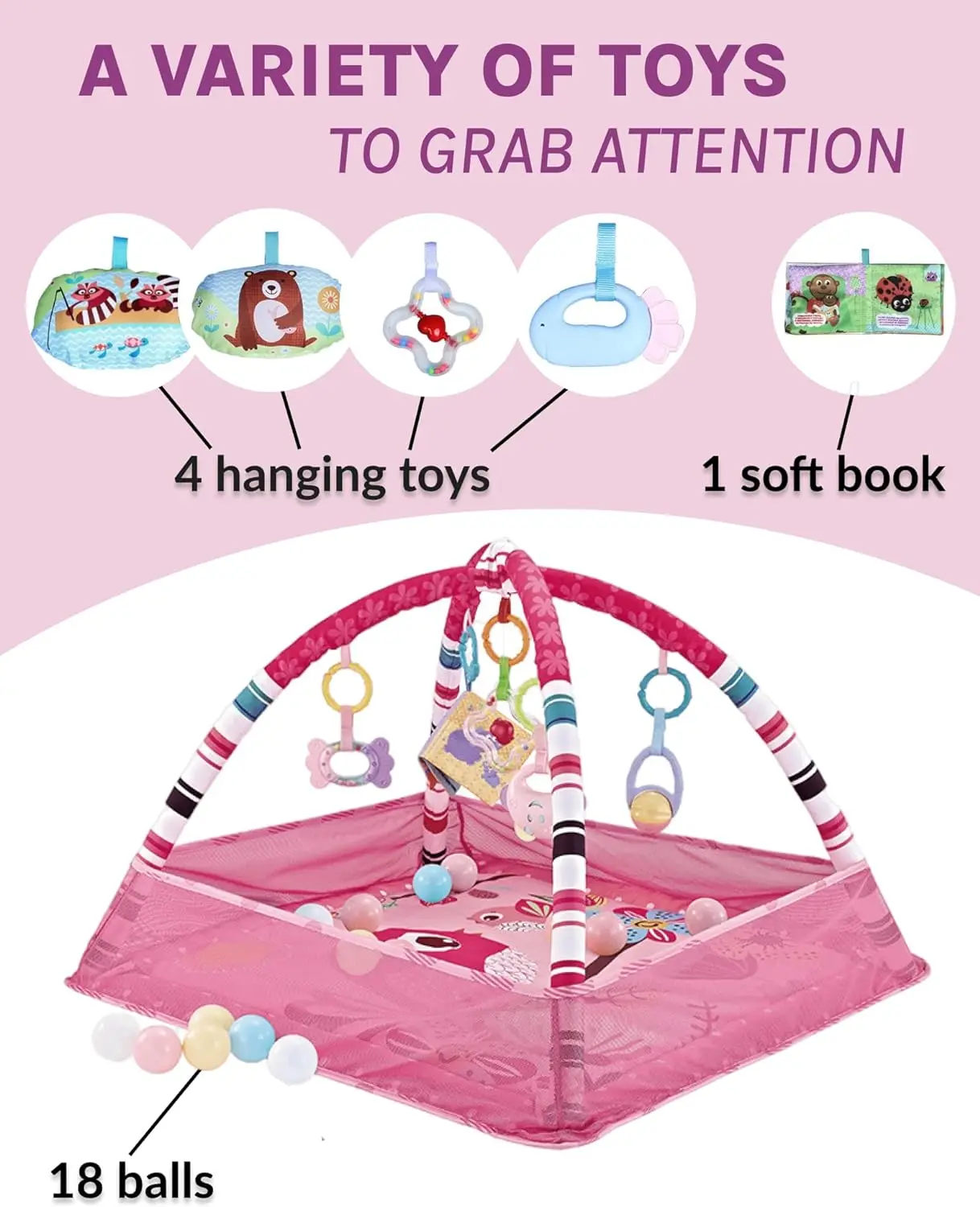 Soft Playpen Infants Boys Girls Floor Foldable Mat Play Mats Carpet Non Toxic Baby Activity Gym And Ball Pit