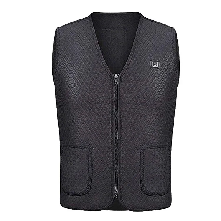 Usb Men Winter Electronic Heat 5V Rechargeable Battery Vest Smart 7.4V 6Xl Heated Jacket Three Block
