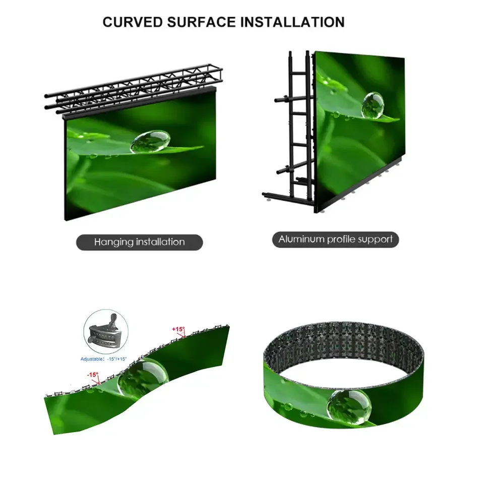 Indoor LED TV Screen Display With Nova star Sending Card 328 208 Receiving Card 110-230 Volts Power Supply