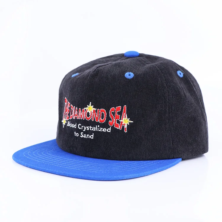 vintage cordury snapback usa embroidery custom snapback hats caps high quality unstructred wholesale premium snapback cap