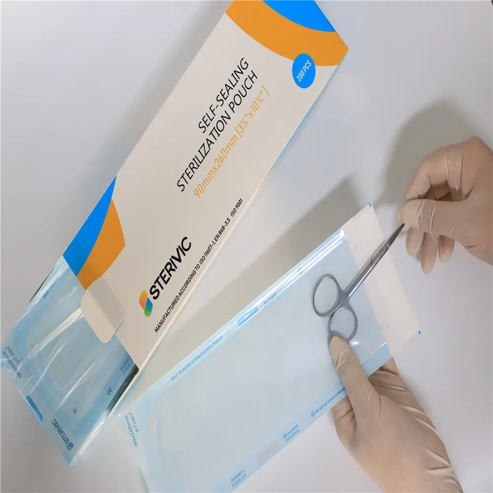 
autoclave sterilization pouch for gauze sponges 