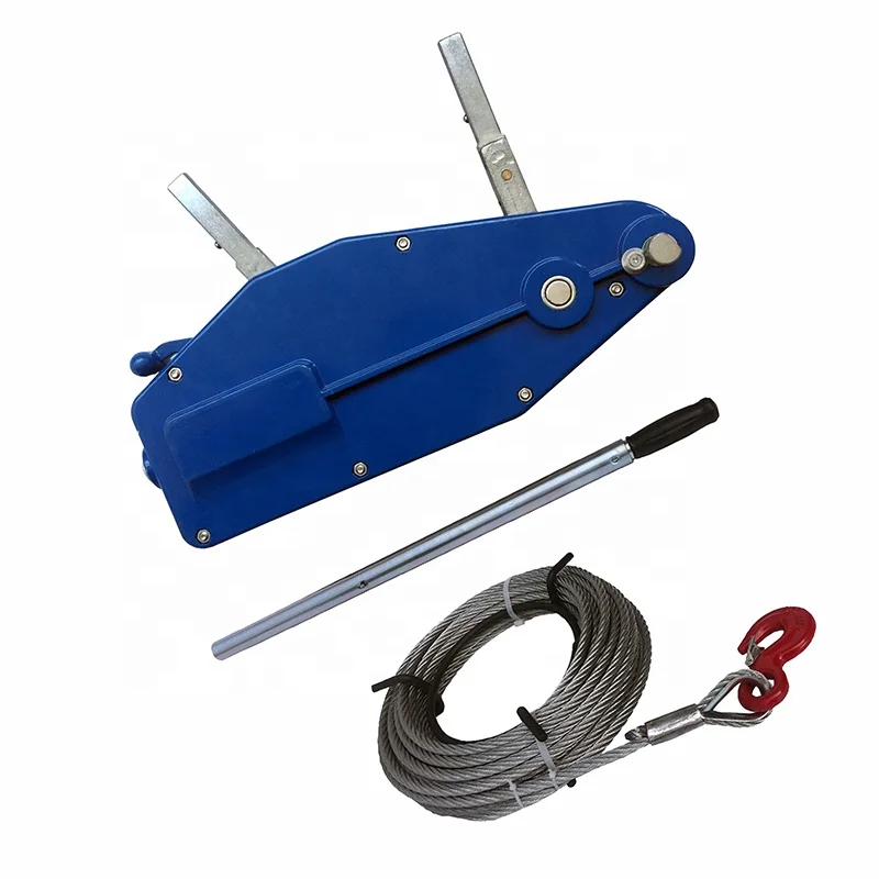Aluminum Body Manual Wire Rope Pulling Hoist Hand Winch Puller Tirfor for Construction site lifting tirfor winch price