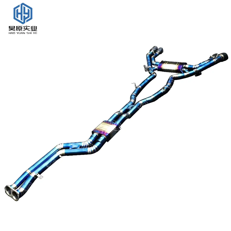 High performance titanium tailpipe exhaust system for Nissan 370Z