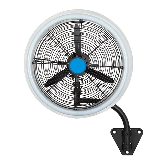 Fans Heavy-Duty Fan Wall-mounted  Oscillating Misting Spray,Electric Cooling Humidifier Industrial Fan,  Pedestal Standing Fan
