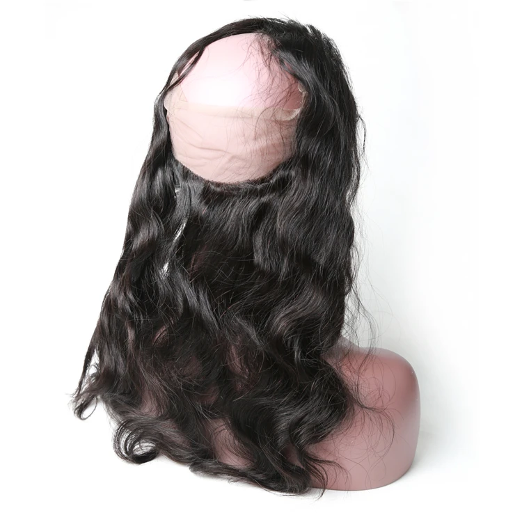 XBL Factory Wholesale Price Hot Selling 100% Vigrin Raw Brazilian Human Hair Straight Body Wave Wig 360 Lace Front Wig