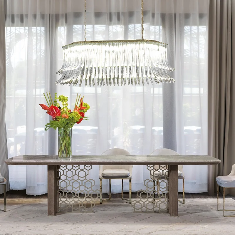 Kitchen & dining room table nordic luxury marble metal tables high end restaurant furniture metal table frames