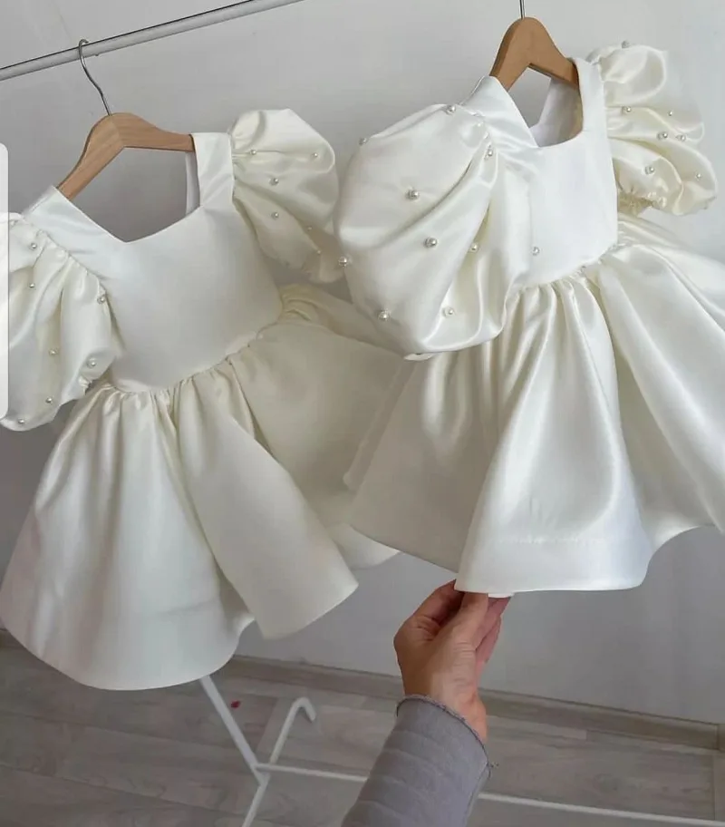 Nimble Puffy Sleeve Fair Girl Flower Party Frock Designs Birthday Dresses