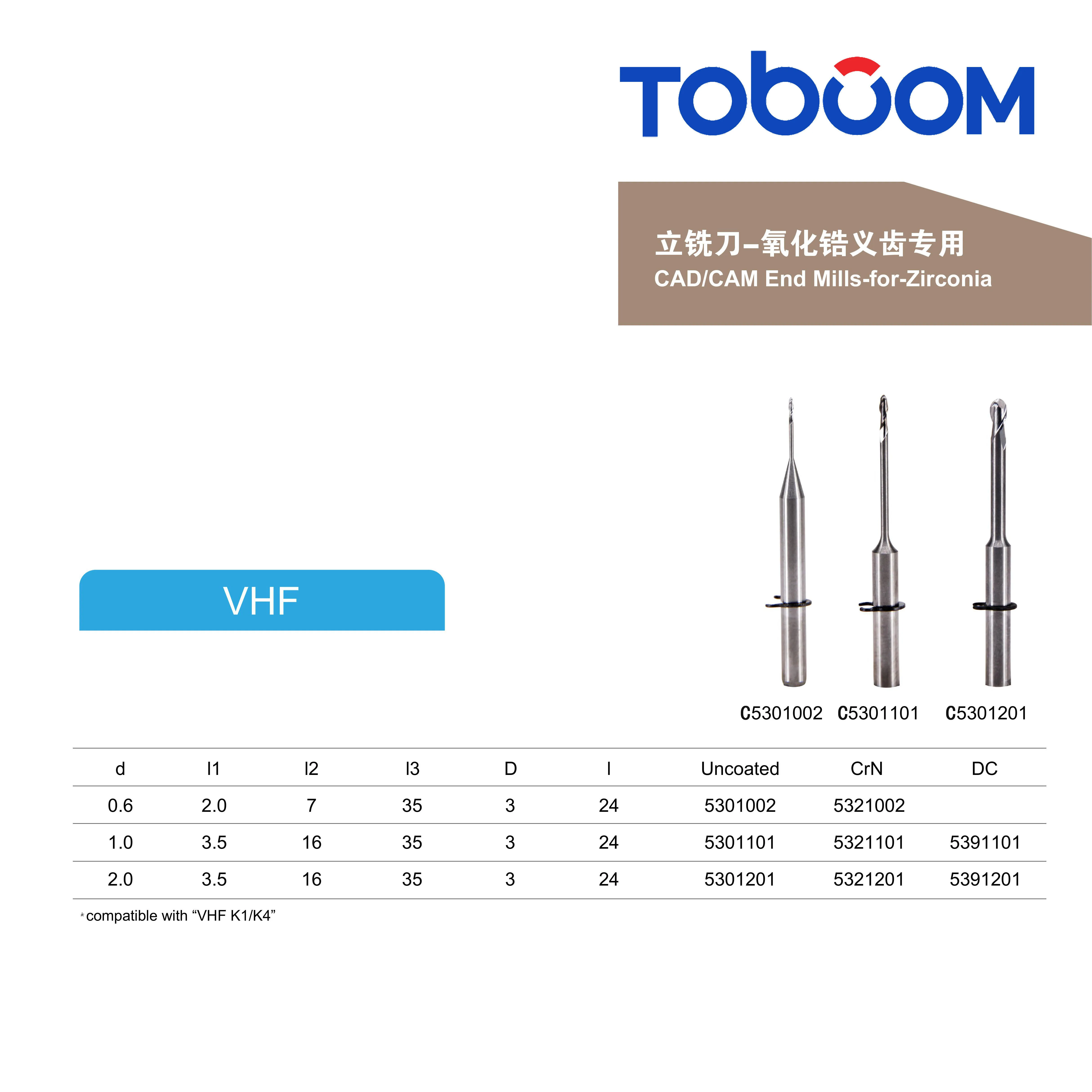 Toboom стоматологический CAD CAM фрезерный станок Инструменты Алмазные сверла Стекло керамика Бур/полировщик Электрический Металл Шанхай Ce 3 года MFDS
