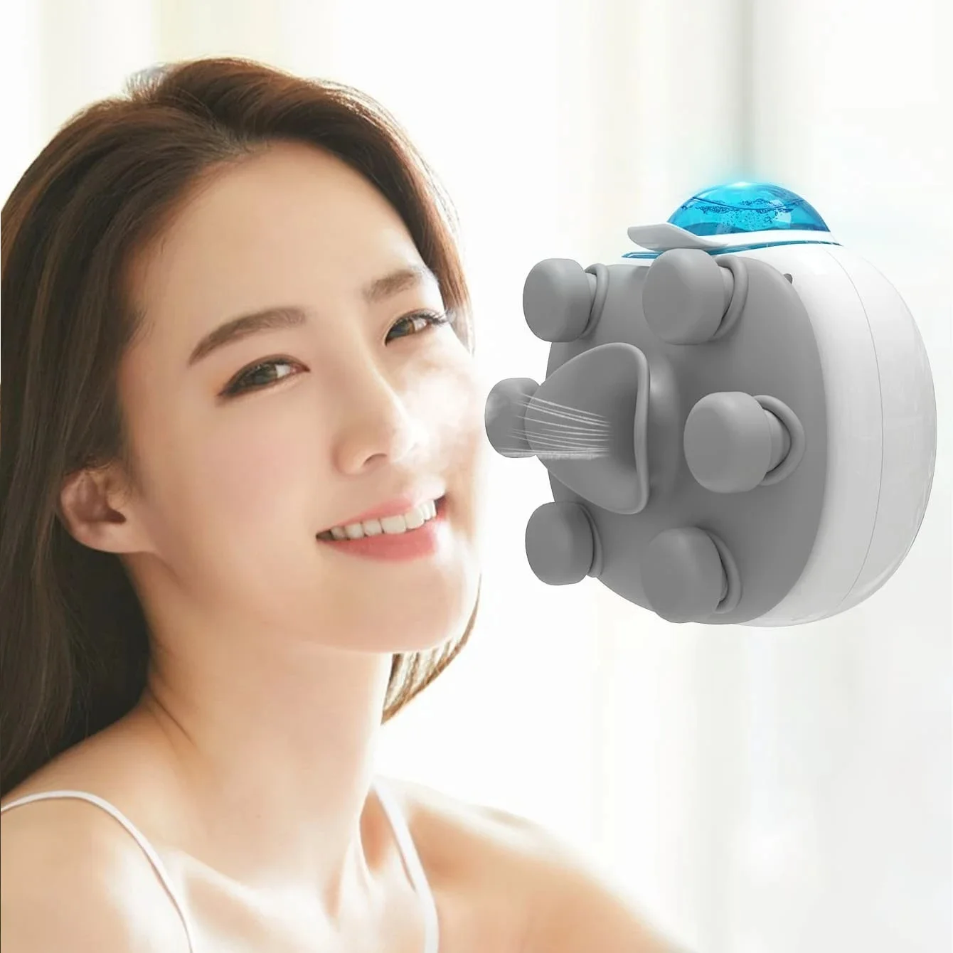Electric Handheld Eye Massager with moisturizer Atomizer Face Sprayer Fatigue Eye Care Portable Travel Device