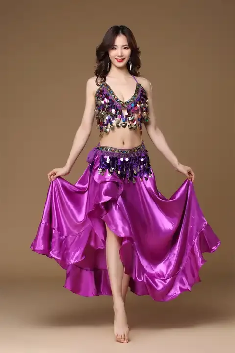 Adult Lady Women Belly Dance Costume Oriental Bellydance Skirt Stage Performance 3pcs Set Bra Belt Skirt Bellydancing Wear