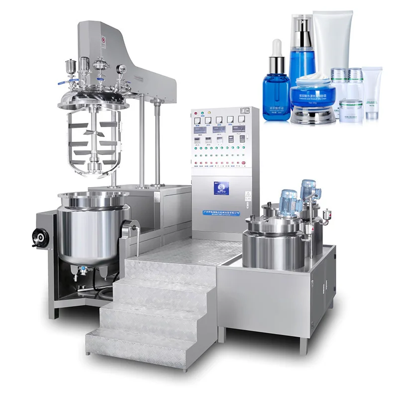 100 300L 500 Industrial Lab Cosmetic Vacuum Homogenizer Emulsifier Mixer Machine