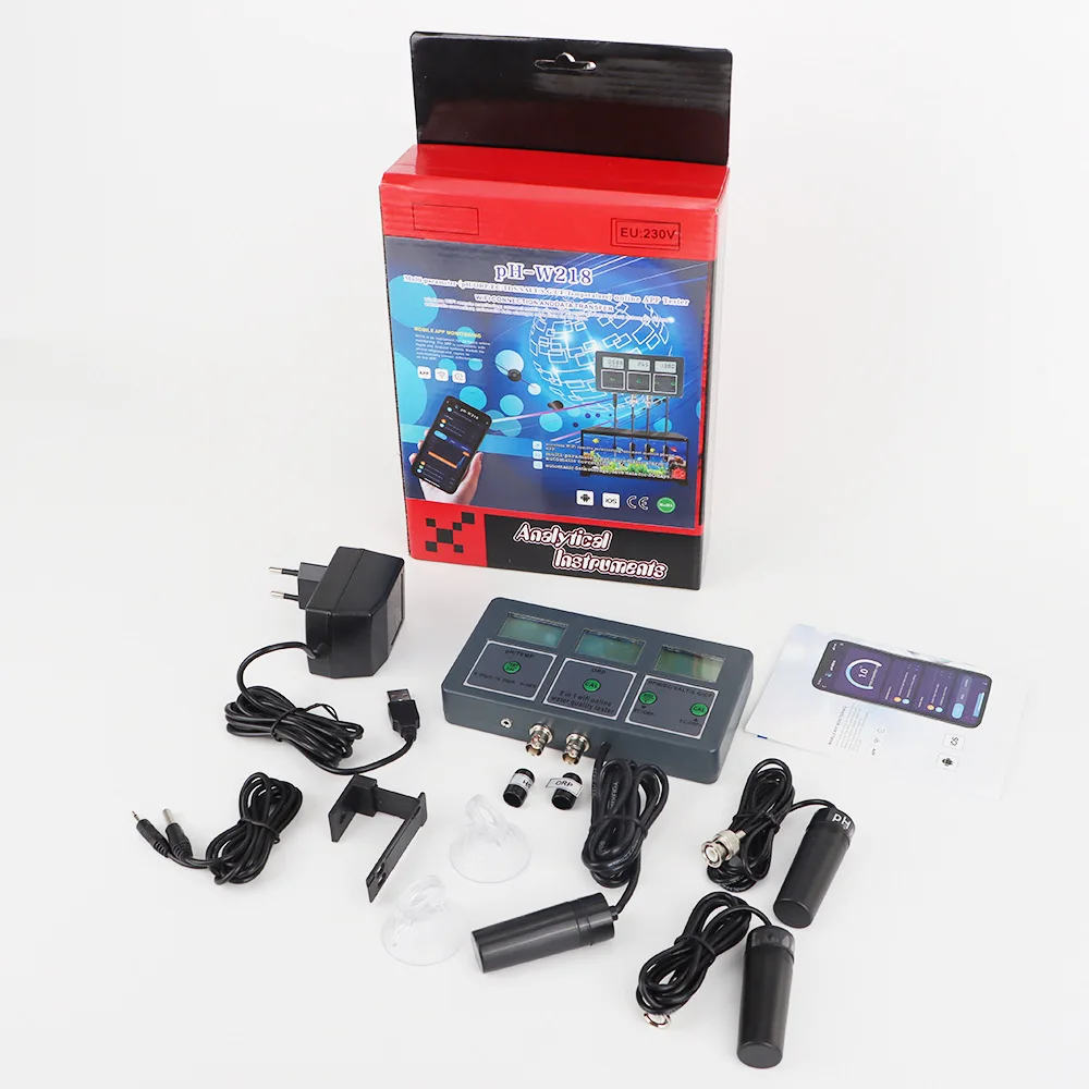 PH-W218 wifi 8-in-1 water quality tester PH/ORP/EC/salinity fish tank 8-in-1 online Tester