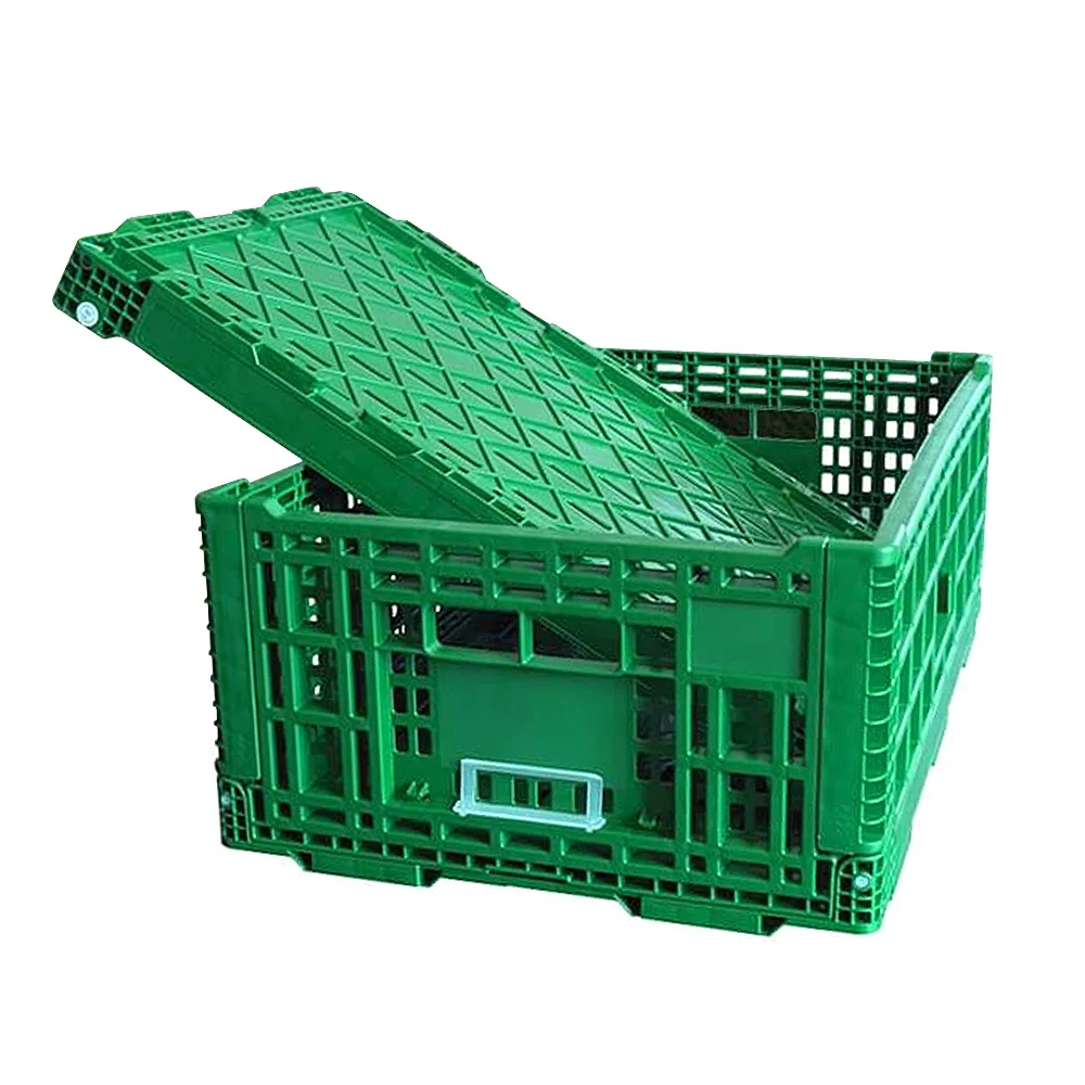 New Item Plastic Material Mini Crate 60*40*22 Cm Collapsible Storage Basket