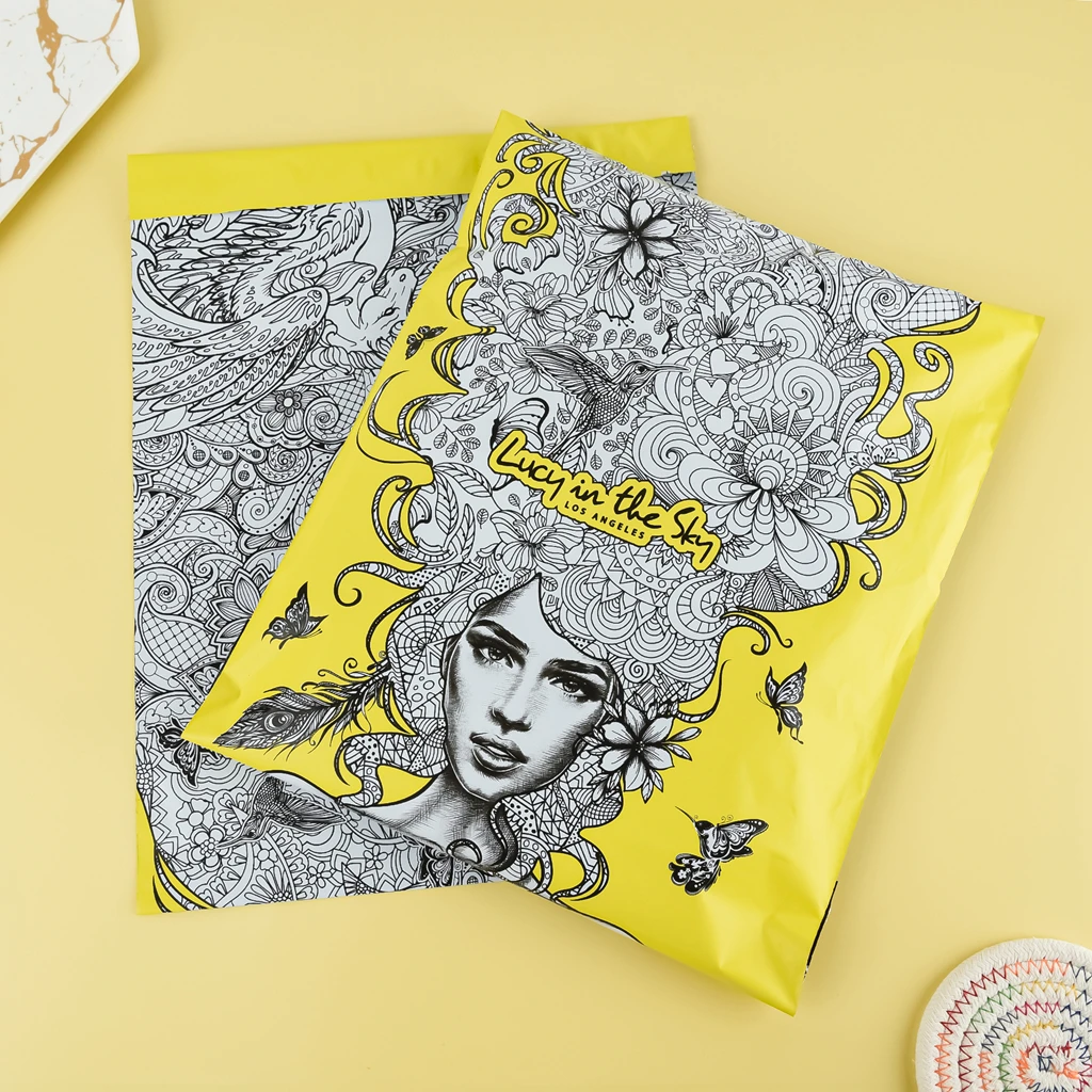 
Custom Printed Eco Friendly Self Sealing Plastic Poly Mailers Mailing Bags Courier Bag For Postage Shop Online For Sale 