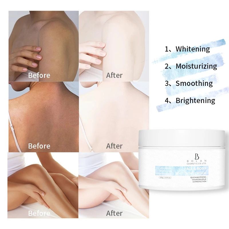 Wholesale korean whitening armpit face and body cream original strongly whitening creams for face