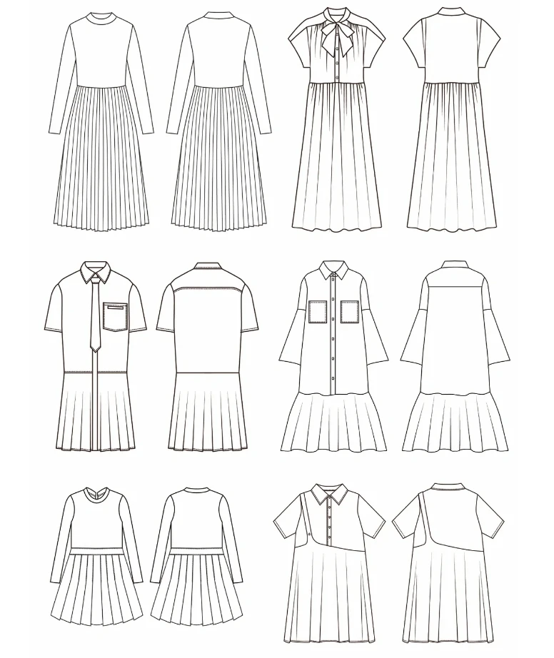 Factory clothing manufacturer customizes high-quality and elegant dresses, designer clothing design services