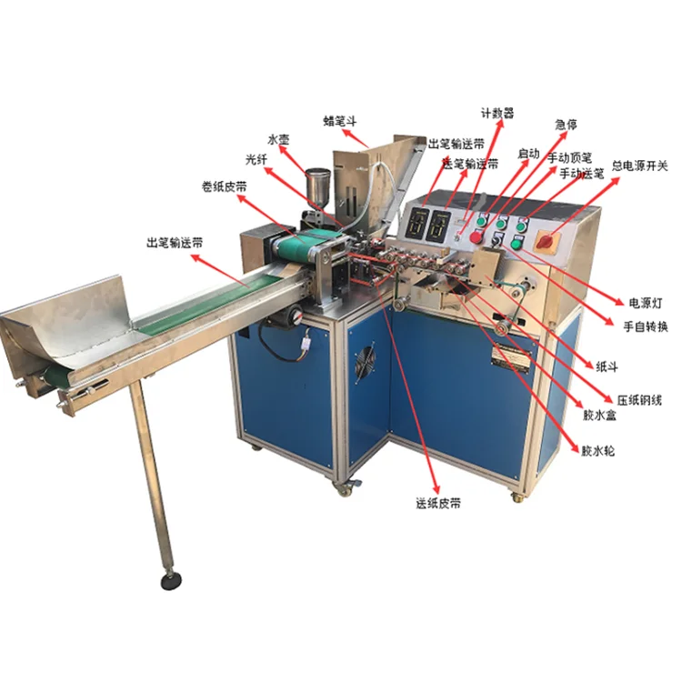Original Factory Stock Crayon Making Pencil Labeling Supply Melting Wax Stick Producing Machine