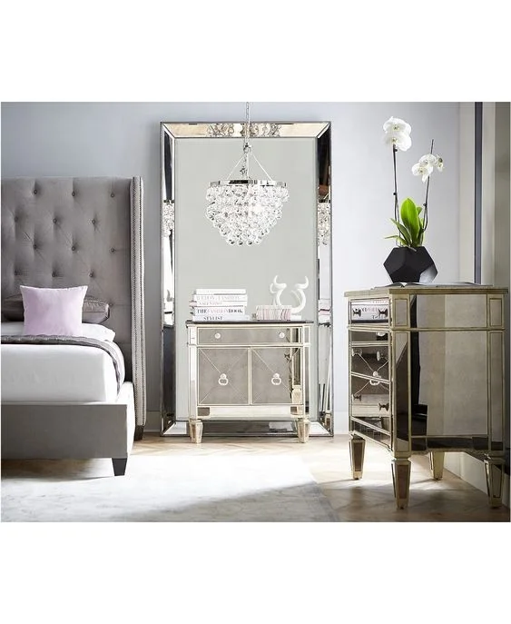 Aesthetic Room Decor Hallway Decor Frameless Glass Wall Bevel Mirror