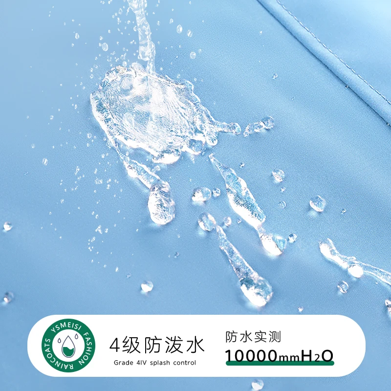 Kids Raincoat Waterproof Rain Poncho Clear Transparent Children kindergarten school Student Rainsuit Protective polyester pongee