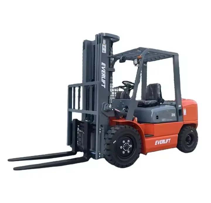 CPCD30 3 Ton Diesel Forklift 3M 4M 5M 6M triplex mast EVERLIFT Brand New Diesel Forklift Truck For Sale