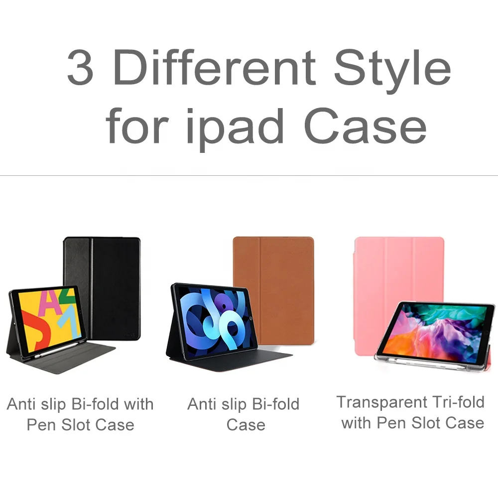  Чехол для ipad Pro 12 9 2021 Air4 10 5 Mini5 7 противоскользящий чехол-подставка планшета с держателем стилуса 345678