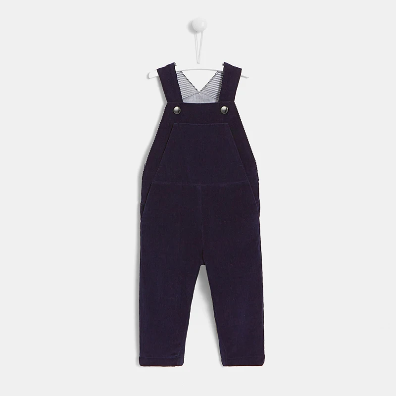 OEM Custom Girls and Boys Pants Infant Pure Cotton Simple High Quality Trousers Jumpsuit Corduroy Overall