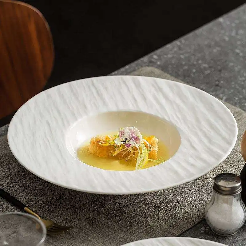 Western Ceramic Straw Hat Dish Creative Hotel Plate