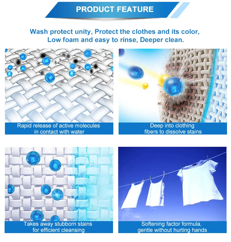 Factory wholesale cheap apparel washing stain removal High concentrated Laundry Tablets detergent