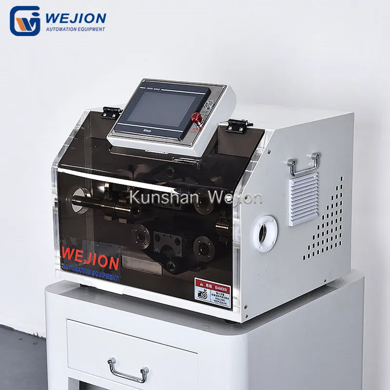 Small size universal automatic corrugated pipe cutter plastic hose bellows tube cutting machine