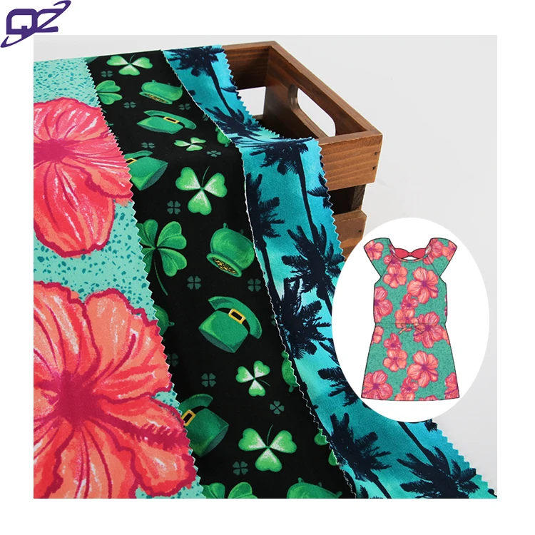 Peached Finish 200GSM Yummy Custom Print 4 Way Stretch Knit Single Jersey Double Brushed Poly Spandex Fabric for T-shirt Pajamas