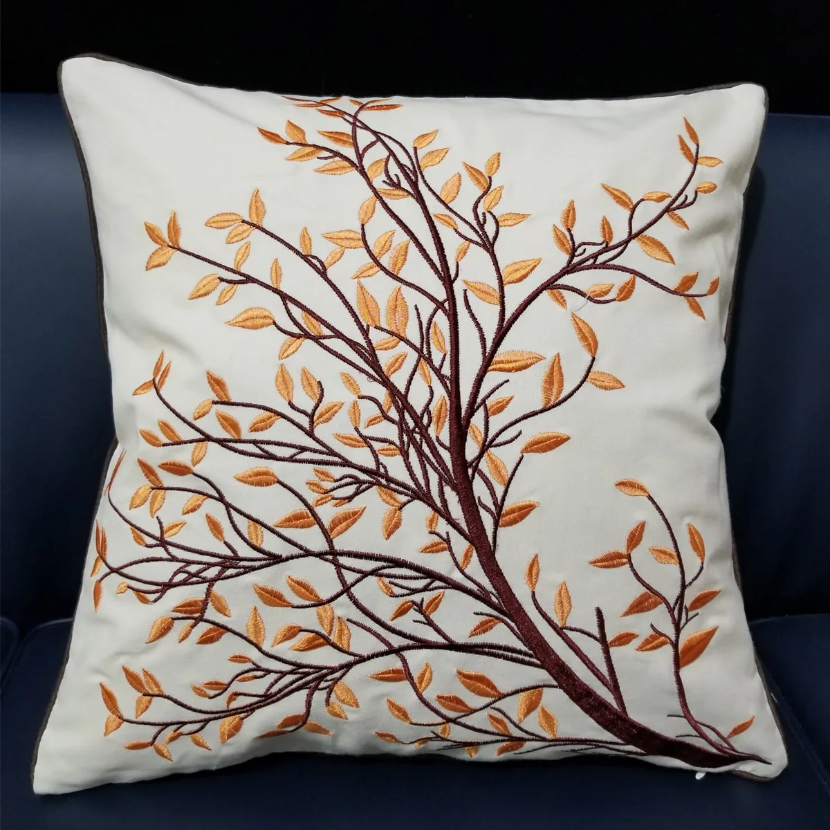 Wholesale hot Bedroom Decoration Luxury Pillow Cases, Oil Painting Tree Living Room Sofa Pillow Covers Interior Home Decor