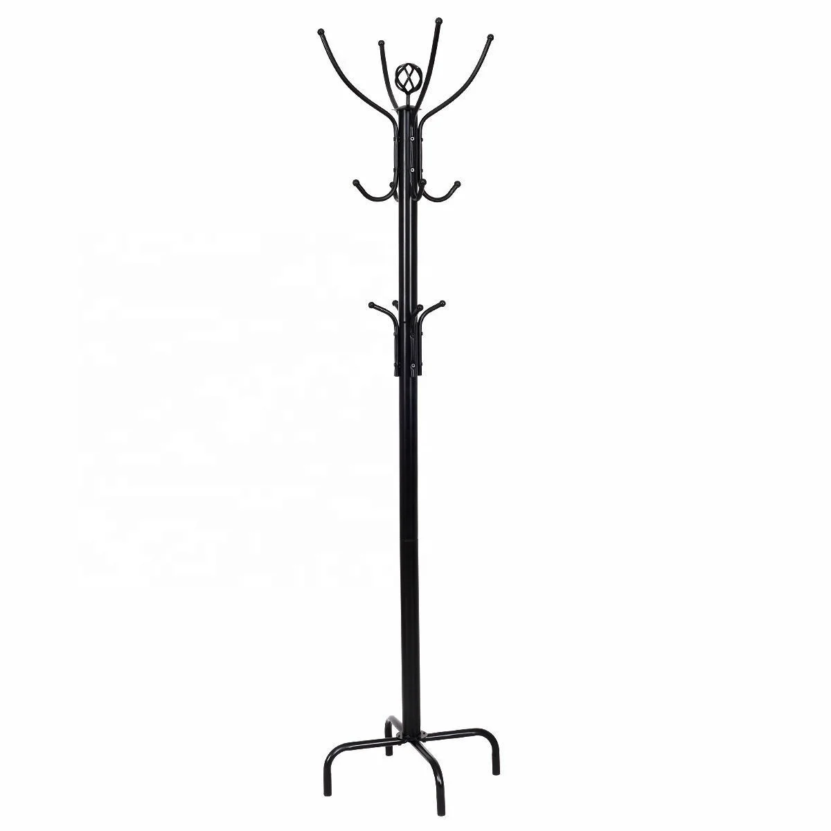 
Metal Coat Rack Stand Hat Jacket Tree Holder Hanger 