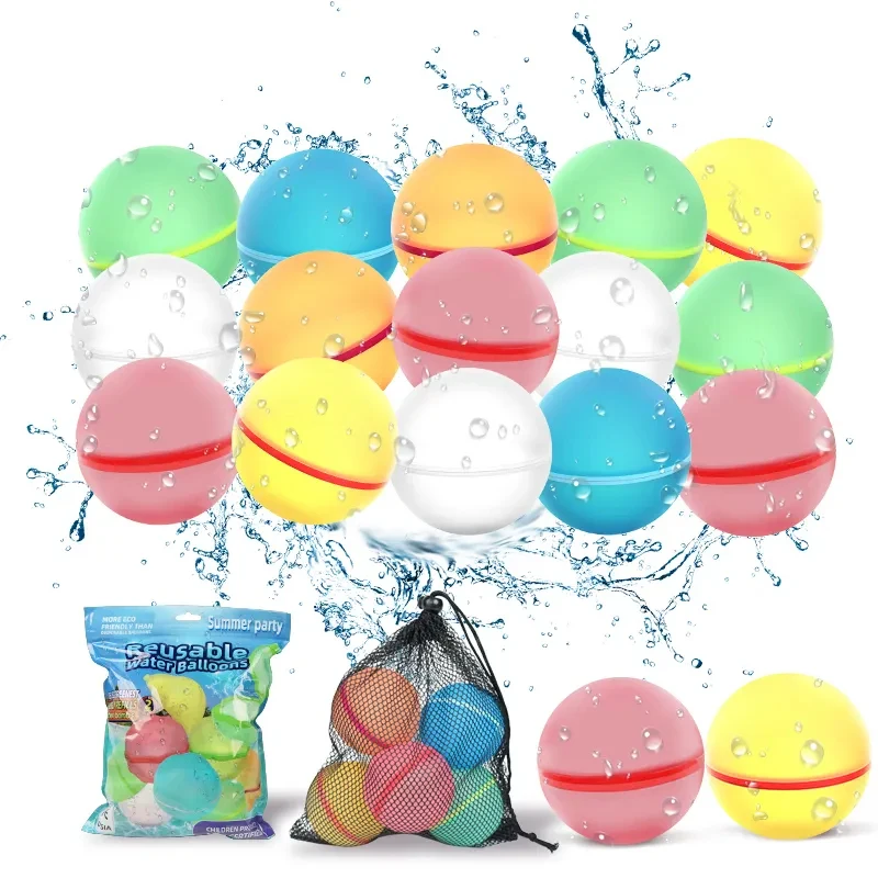 Летние забавные игрушки для бассейна пляжные Самоуплотняющиеся брызги воды бомба быстрое заполнение многоразовый Магнитный Водяной Шар