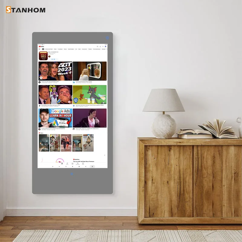STANHOM для ванной комнаты тренажерного зала всего тела Wi-Fi Android умное волшебное зеркало фитнеса