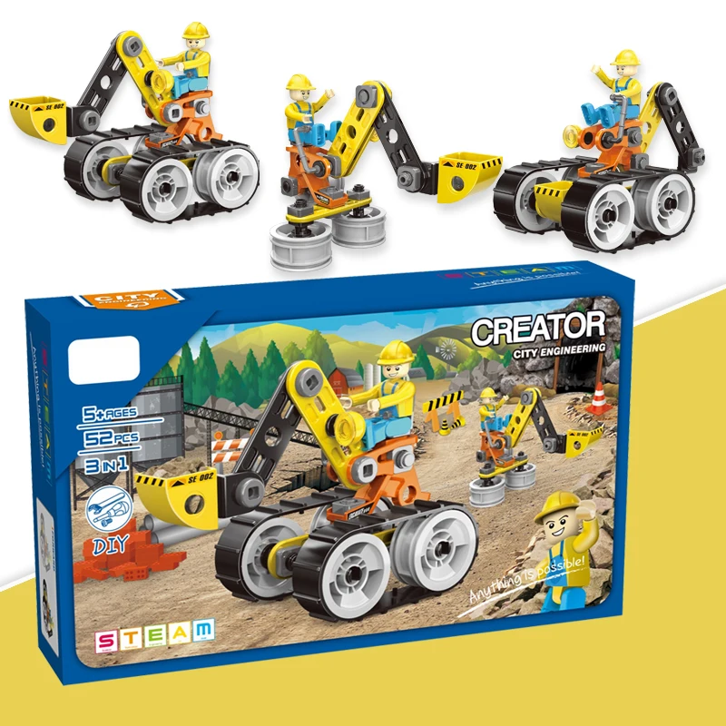 Creative Flexible DIY Game Plastic Assemble Block Model Toys Develop Science Kits Technology Learning Scientific Toy For Kid