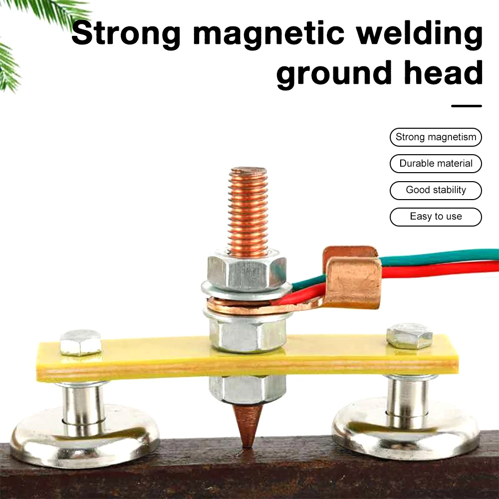 Single Double Head Welding Magnet MagneticFix Ground Clamp Strong Magnetic Support for Electric Welding Ground clamp holder tool