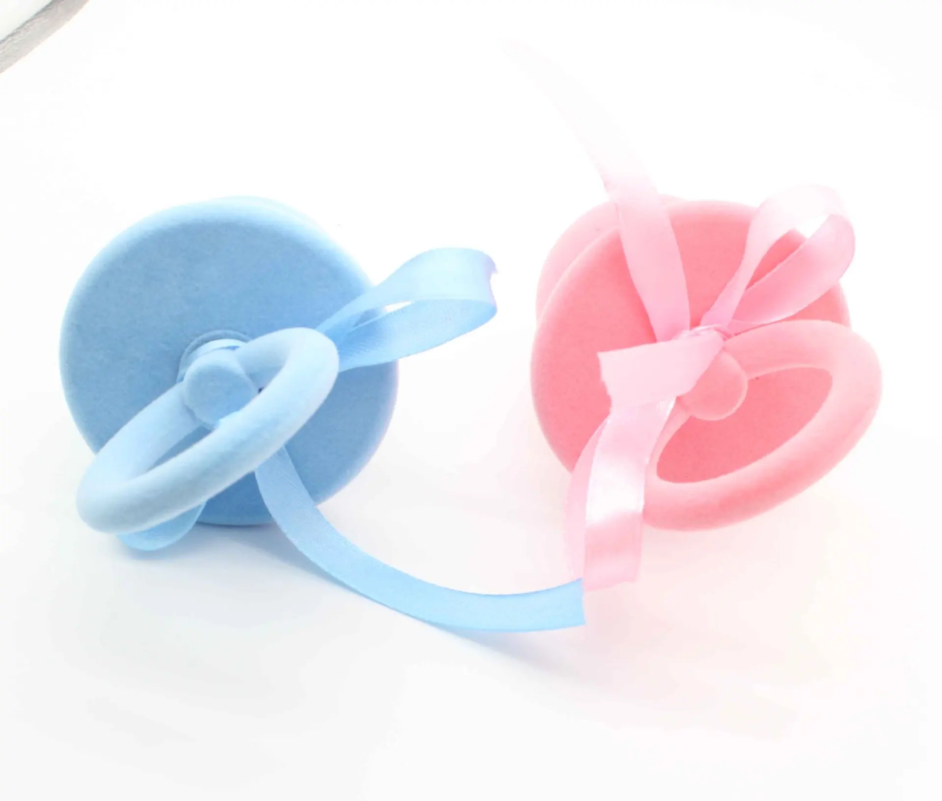 Creative Cute Funny pacifier Nipple ring flocking box for Engagement, Christmas