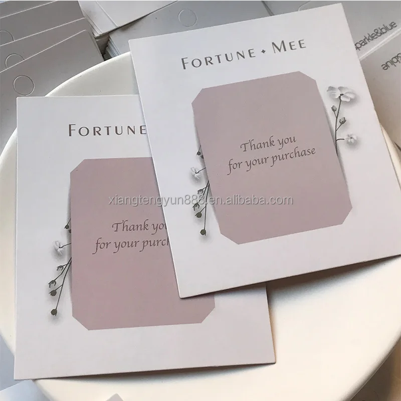 Thank you paper cards lilac thank you cards custom with logo thank you cards and stickers for small business